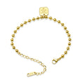 Geometric Steel Ball Bracelet Stainless Steel Bead Delicate Bracelet Femme Gold Plated Jewelry Wholesale