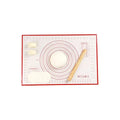 Classic Home Kitchen Dough Rolling Mat Non-Slip Silicone Baking Pastry Mat with Measurement Convenient Silicone Mat