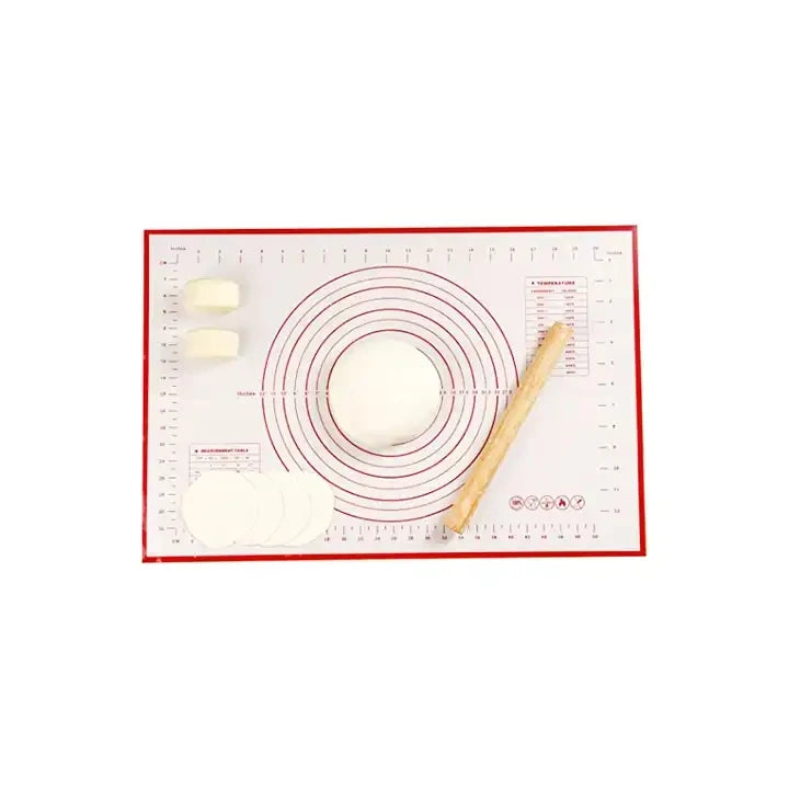 Classic Home Kitchen Dough Rolling Mat Non-Slip Silicone Baking Pastry Mat with Measurement Convenient Silicone Mat