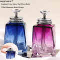 New Gradient Nail Cleaning Water Press Bottle Funnel Type Nail Remover Empty Bottle Anti Liquid Reflux Nail Glass Bottle