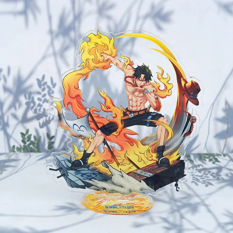46 Designs 15cm One Pieces Luffy Zoro Ace Transparent Anime Acrylic Standee Holder