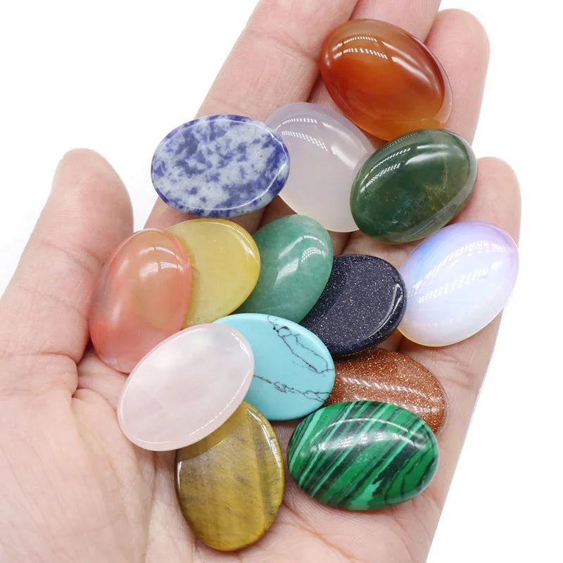 DIY 18*25mm egg shape customized Hand Made Opal Cabochon Synthetic Gemstone
