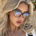 New Shinning Glitter Custom logo cat Eyes Anti Blue Light Glasses Fashion Optical Frames for Men Women