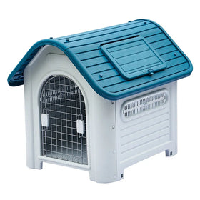 Luxury Fashion Solid Pet Products Pet Houses & Furniture Breathable Button with Skylight Dog House Detachable Rainproof Plastic