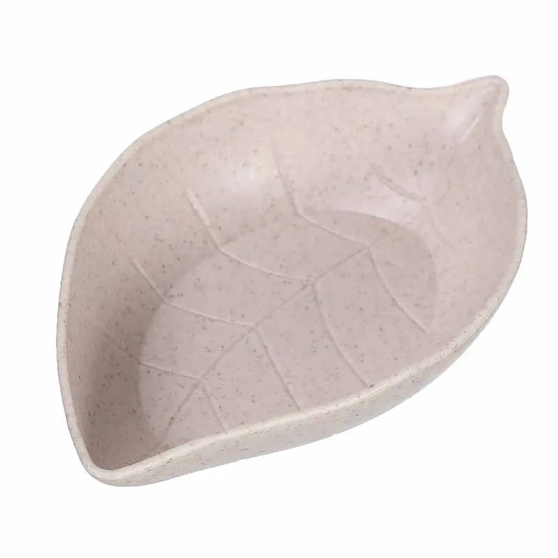 Home Kitchen Wheat Straw Seasoning Dish Creative Plastic Dish Dipping Sauce Snack Plate