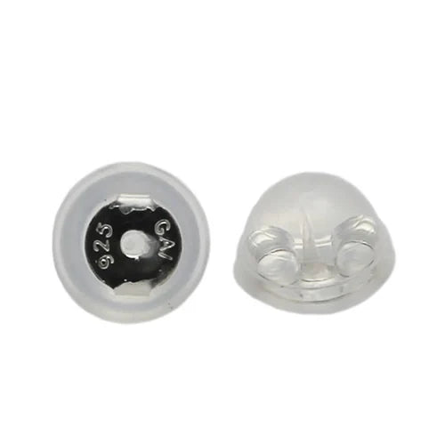 925 Sterling Silver Stopper Earring Back Components Jewelry Finding