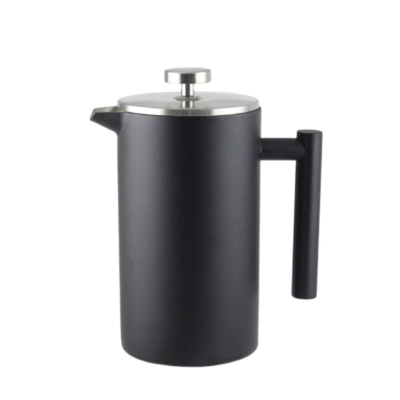 Black 304 Grade Stainless Steel Double Wall Insulated French Press Replacement Filter Screen Coffee Press
