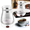 Zogifts 2024 Electric Double-Wall Glass Kettle 220V Turkish Coffee Maker Home Appliance for Brewing Coffee Warm Keeping Feature