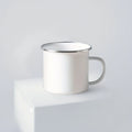Senny Wholesale 12oz Custom White Enamel Cups Cute Design Custom Printing Camp Steel Cup Low MOQ Products on Sale