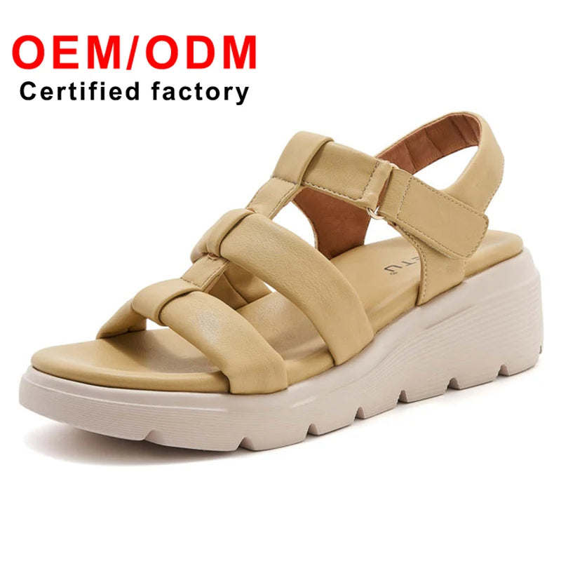 Luxury Design Women's Summer New Casual Comfortable Comfortable Simple Outdoor Thick Bottom Beach Sandals Fashion Shoes Women