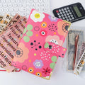 A6 colorful flower budget binder planner 6 ring all color PU leather budget binder notebook wallet for budgeting