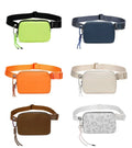 Unisex Nylon Waist Pack Waterproof Chest Bag for Outdoor Sports Key Chain Storage Crossbody Fanny Pack Running Bag