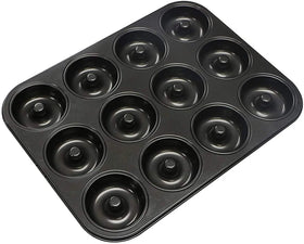 Mini 12-Cavity Non-Stick Eco-Friendly Metal and Carbon Steel Donut Pan Baking Tray Cake Tools