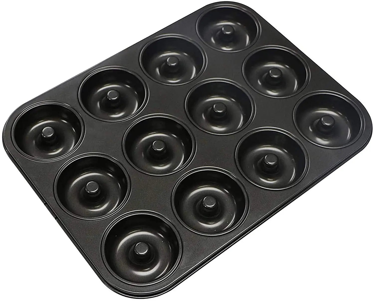 Mini 12-Cavity Non-Stick Eco-Friendly Metal and Carbon Steel Donut Pan Baking Tray Cake Tools