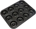 Mini 12-Cavity Non-Stick Eco-Friendly Metal and Carbon Steel Donut Pan Baking Tray Cake Tools MegaBDM