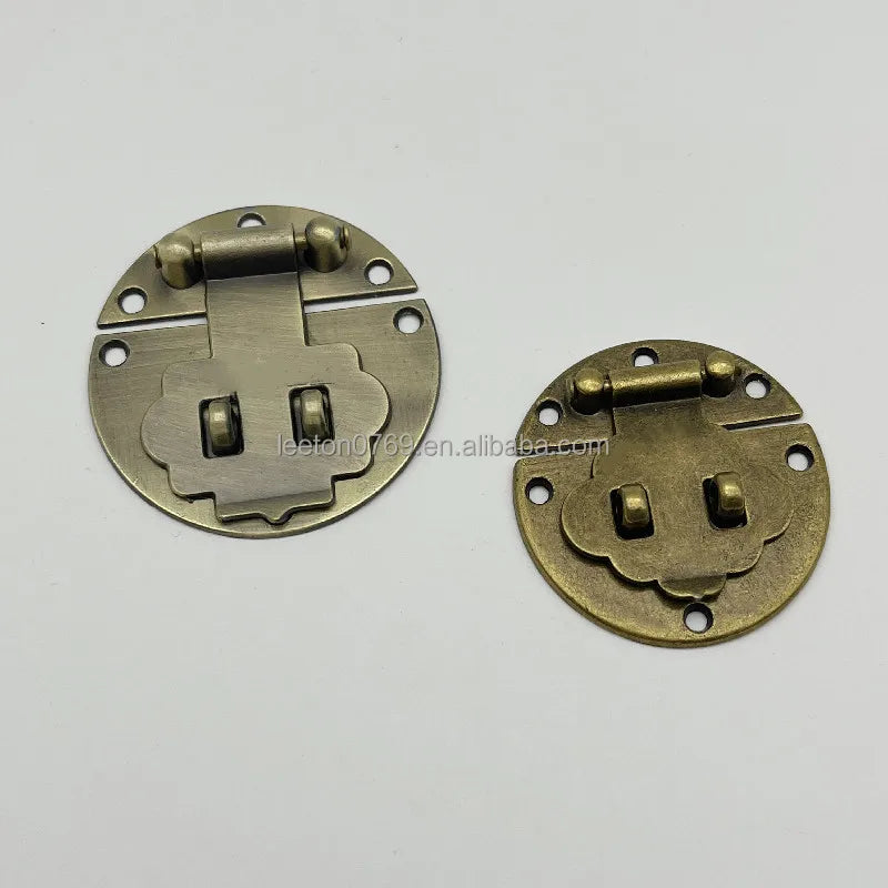 Stock Supply Box Accessories Good Quality 51mm and 44mm Zinc Alloy Round Box Lock for Jewelry Box
