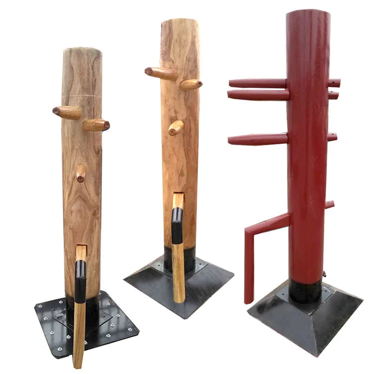 Popular Free Standing Wooden Dummy Wing Chun Kung Fu Wu Huyue Brand 3-Piece Customizable Factory Direct Martial Arts Equipment MegaBDM