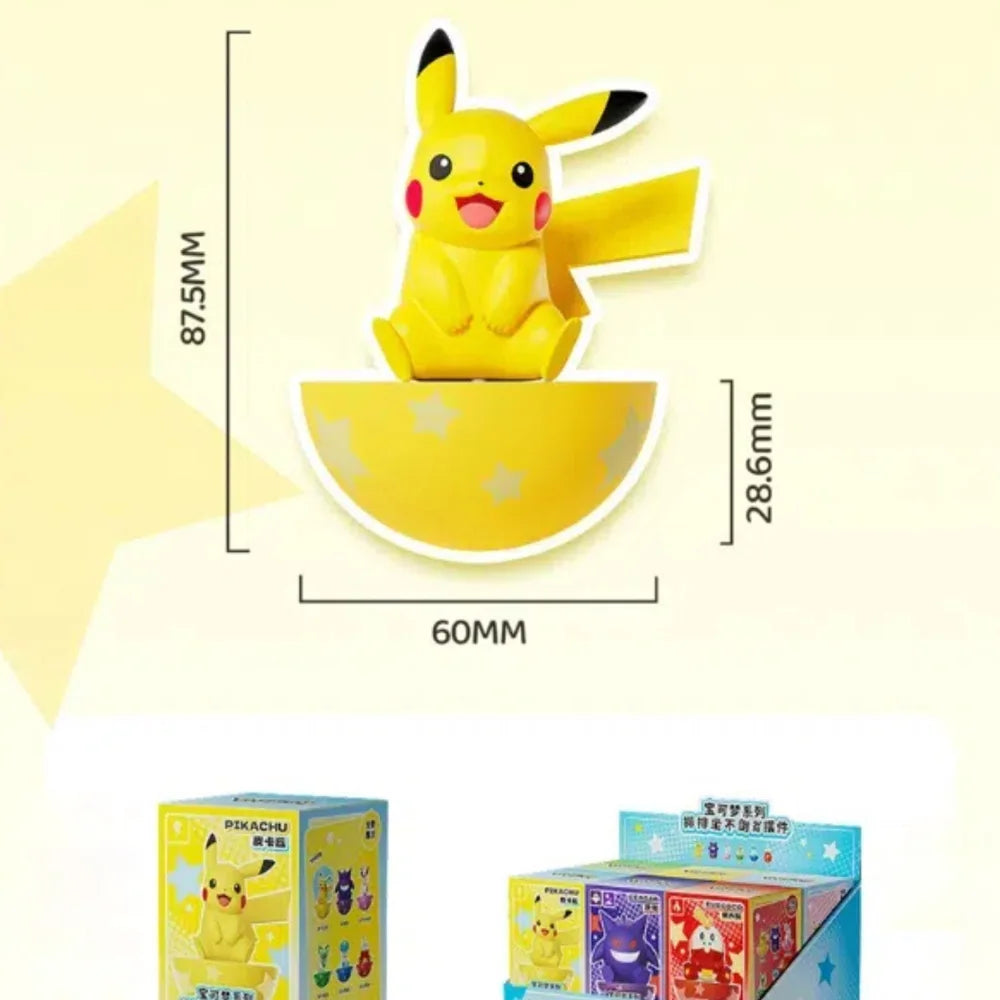 Wholesale Genuine Sitting Tumbler Fuecoco Gengar Quaxly Sprigatito Sylveon 8-9CM PVC Doll Action Figure