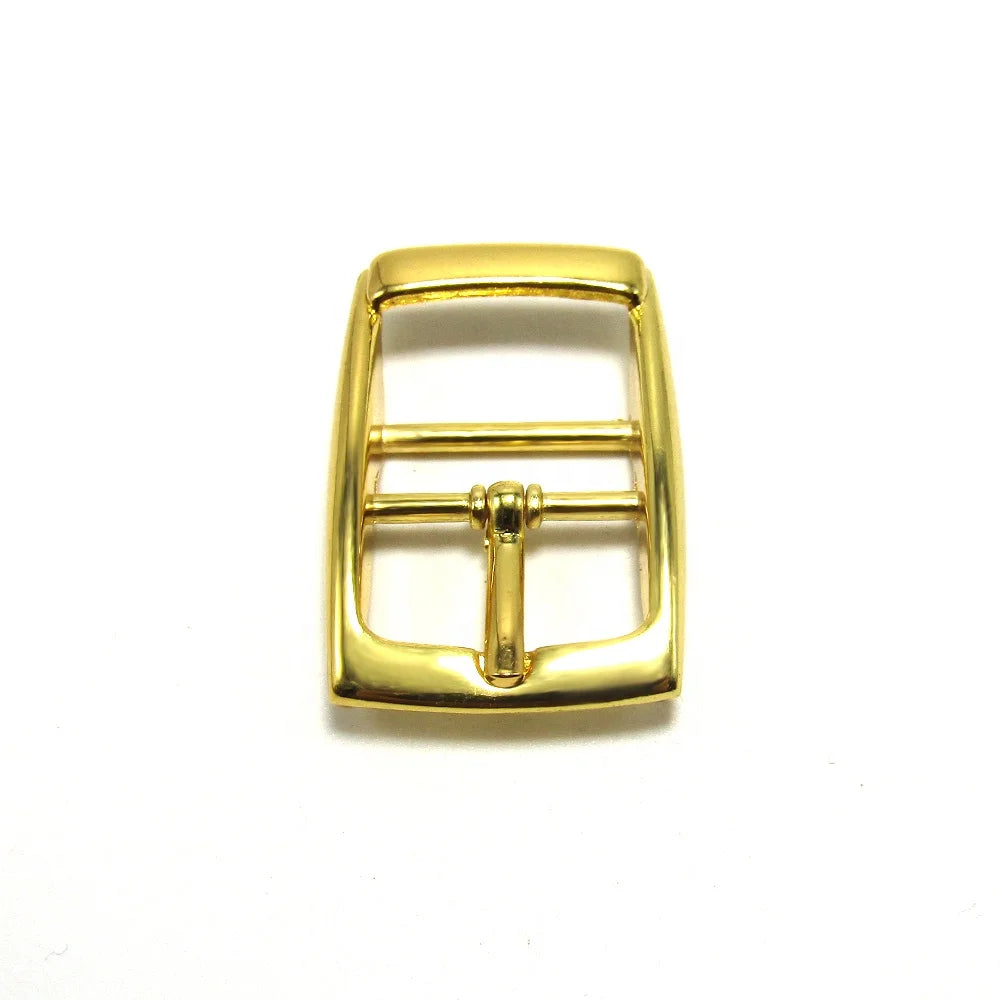 20mm Zinc Alloy Gold Plated Pin Belt Double Bar Buckle for Collar-Waterproof & Durable for Horses/Dogs/Cats