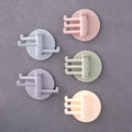 Rotatable Seamless Adhesive Hook Kitchen Wall Hanger with Flexible & Foldable Design Nail-Free for Bathroom & Kitchen Use