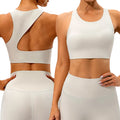Breathable Racerback Workout Clothing Shockproof Elastic Tight Vest High Impact Sports Bra