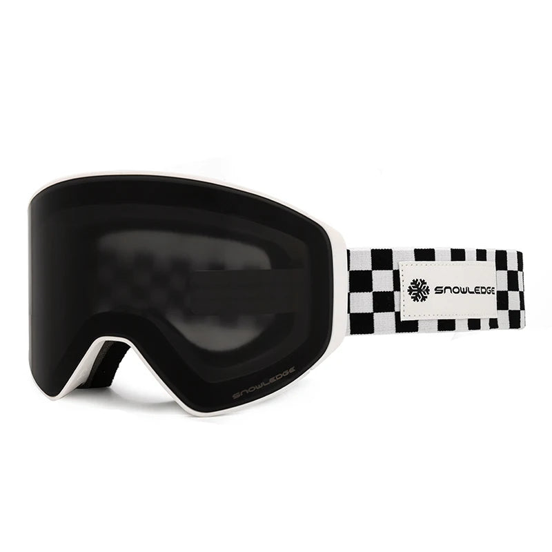 Dropshipping Men's Double-Layer Magnetic Lens Ski Goggles Anti-Fog UV400 Sports Eyewear Snow Goggles