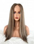 Greathairgroup High Quality Full Cuticle Aligned Remy Human Hair Double Drawn for Lace Straight Top Wig Long Length Small Fast