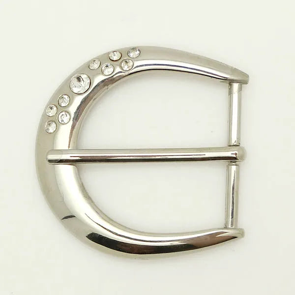 Luxury Neutral Style Rhinestone Belt Buckle DK-6394-40 40mm Women Single Pin Sparkling Crystal Strass Diamond Design for Belts