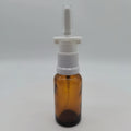 10ml to 120ml Amber Glass Bottles for Essential Oils 18mm Tape Evidence Proof Nasal Sprayer Dosage 0.12ml Sizes