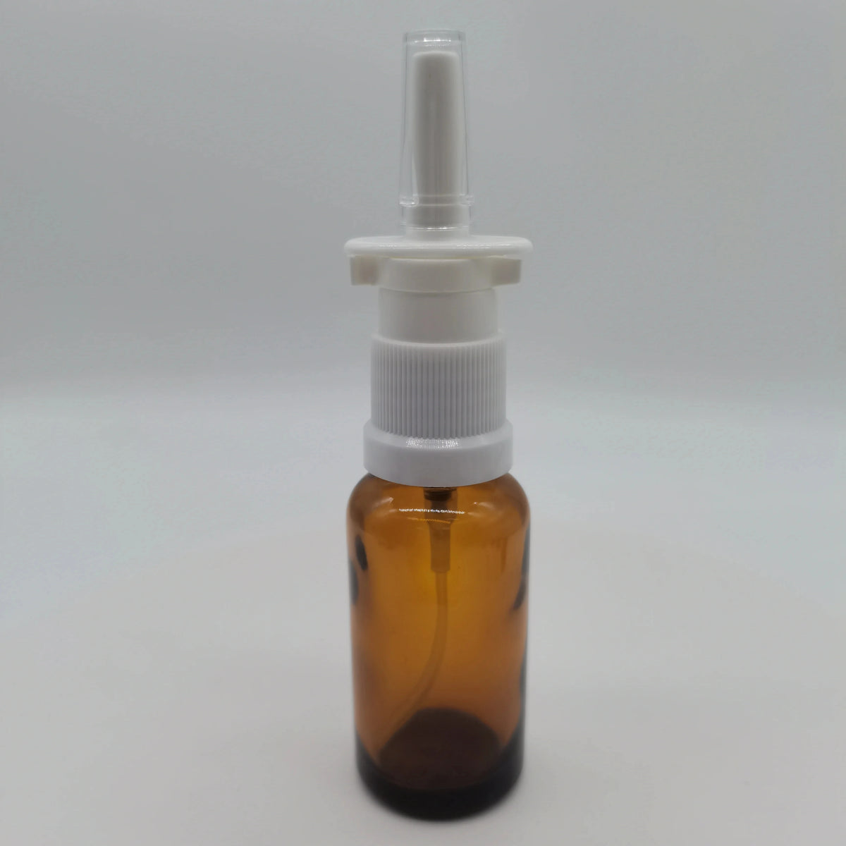 10ml to 120ml Amber Glass Bottles for Essential Oils 18mm Tape Evidence Proof Nasal Sprayer Dosage 0.12ml Sizes