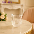 New Ramadan Islam 45ml Crystal Gingko Shape Butterfly Orchid Tea Coffee Mubarak Saucer Cups Set Promotion