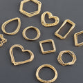 MA22 10pcs/Lot 18K Gold Plated Copper Charms Nickel Free Jewelry Accessories for DIY Earrings Pass REACH for Making Findings