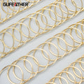 MD35 High Quality 18K Gold Rhodium Plated Copper Oversize Circle DIY Hoop Earrings Jewelry Findings 10pcs/Lot DIY Accessories