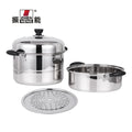 Zhenneng Multifunctional 2-layer Durable Cookware Stainless Steel Soup Steaming Pot with Large Capacity