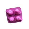 China Manufacturer Factory Price Pink Silicone Mousse Cake Tools Pig Mold Baking Mold for Ice Cakes