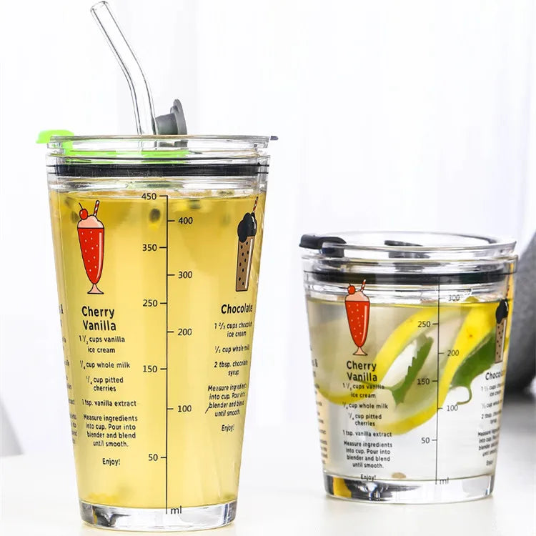Wholesale Double Walled 300ML 450ML Glass Tumbler Cup for Coffee Juice