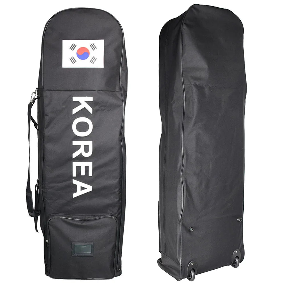 Korean Flag Pattern Golf Travel Bags with Wheels Golf Club Travel Covers for Airlines