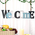 Rustic Multicolor Decorative Word Sign Wooden Welcome Sign Block Wall Letters for Home Living Room and Wall Decor