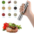 Kitchen Accessories Grinder Stainless Steel Spice Shaker Mini Salt and Pepper Mill for Peppercorns Sea Salt Himalayan Salt