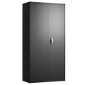 2 Doors Steel Office Cupboard Garage Storage Cabinets Adjusted Shelves Key Lock Archivadores Filing Cabinet Office Furniture