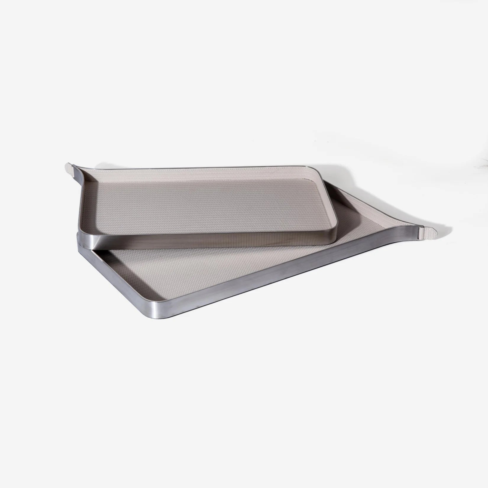 S-756Modern Light Luxury Tray Decorative Perfume Metal Tray Living Room Kitchen Serving  Storage Tray Decor for Outdoor Use