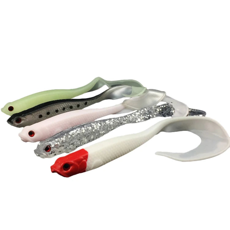 WEIHE 12.5cm 5.5g Fishing Soft Lures Lifelike Soft Artificial Lure Soft Baits Wobblers Fishing Tackle MegaBDM