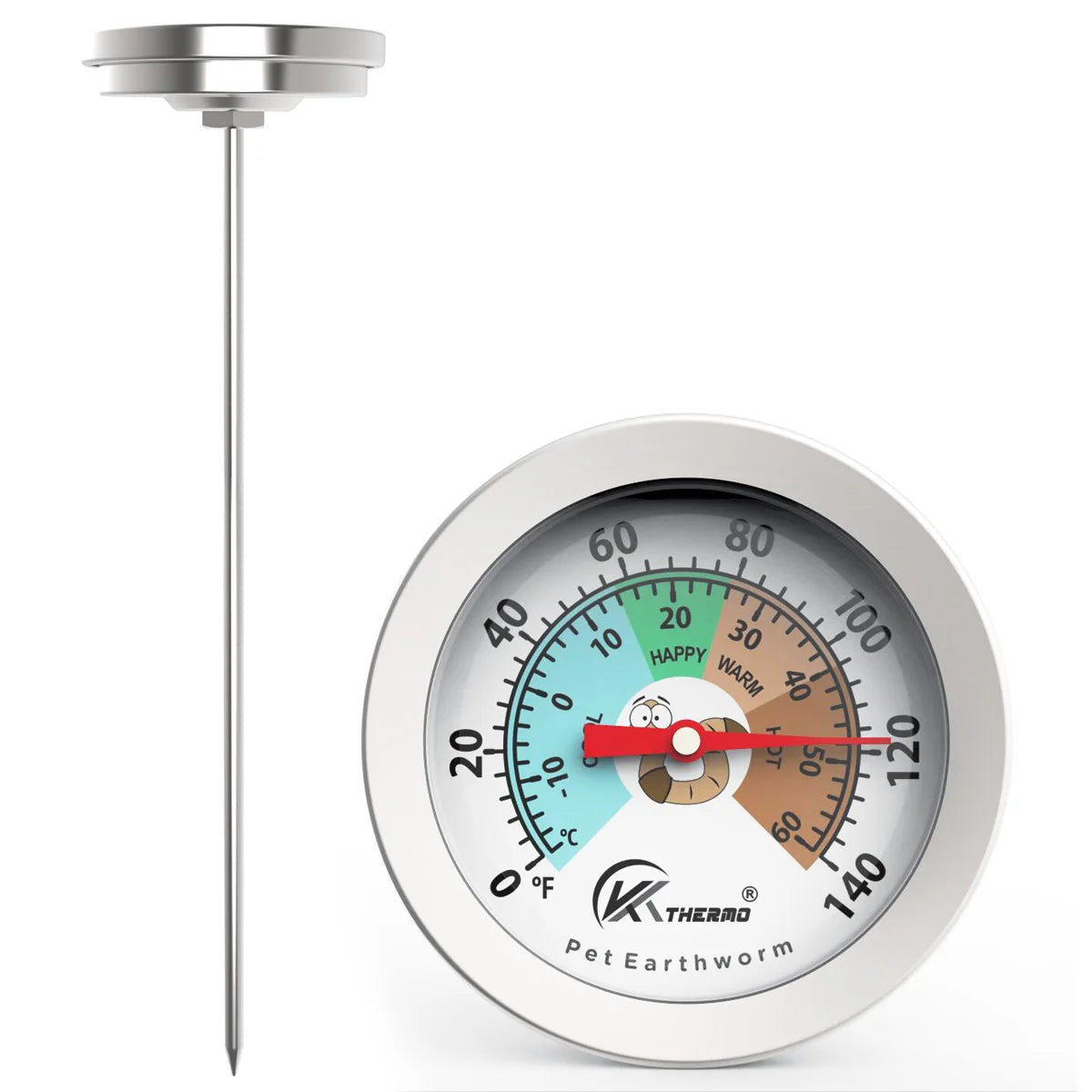 Worm Soil Thermometer for Garden and Worm Compost Thermometer Soil Thermometer
