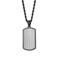 New Customized 18K Gold-Plated Stainless Steel Necklace Simple Retro Stripes Fashion Jewelry for Men and Women