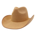 Wholesale New Arrival Blank Stiff Paper Straw Cowboy Hat