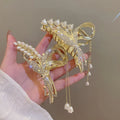 Lily of the Valley Hair Clip Claw Hair Accessories Jaw Flower Tassel Gold Big Pearl Wheat Butterfly Large Metal Hair Claw Clip