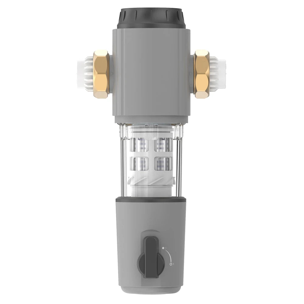 High Flow Automatic Backwash Home Use Water Purifier 7 Tons Pre-Filter for Bathroom Kitchen Sink Manual Power Source