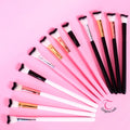 Eyelash Extension Cleanser Cleaner Cleaning Spoolie Brush Curved Eye Fluffy Lash Cleansing Brushes