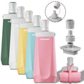 Hot Sale Foldable Eco-friendly Silicone Water Bottle Healthy Soft Collapsible Silicone Water Bottle Kids for Travel Camping Gym