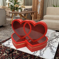 AM-GPB15 Ammy  Luxury Custom 2 in 1 Flowers Gift Box Heart-shaped Fruit & Flower Box for Weddings Big Eternal Rose Packaging Box